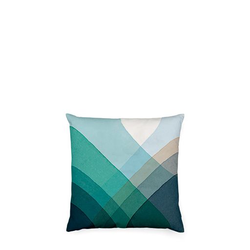 Herringbone pillow, blue