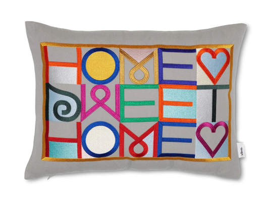 Embroidered Pillow, Home Sweet Home