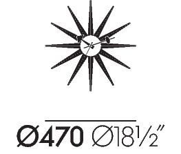 Sunburst Clock