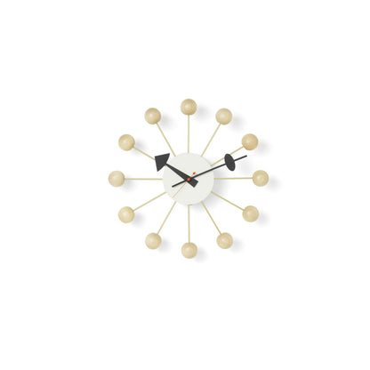Ball Clock Natural Beech