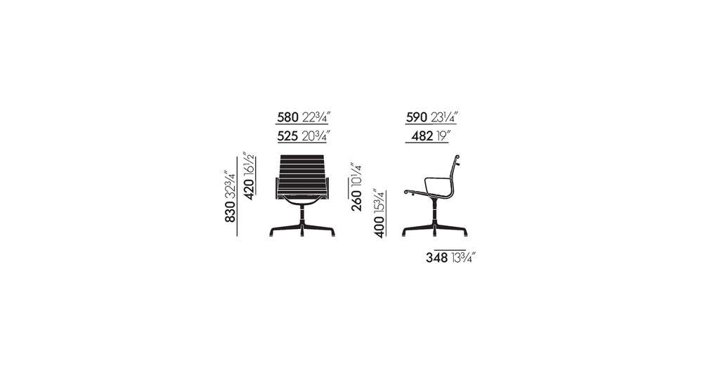 Aluminium Chair EA 108 - Conference