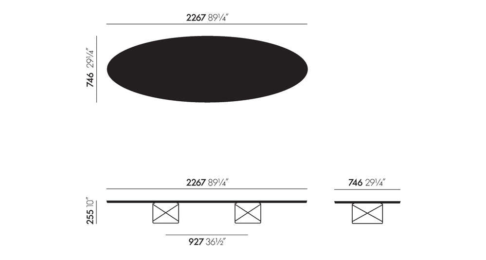 Elliptical Table ETR