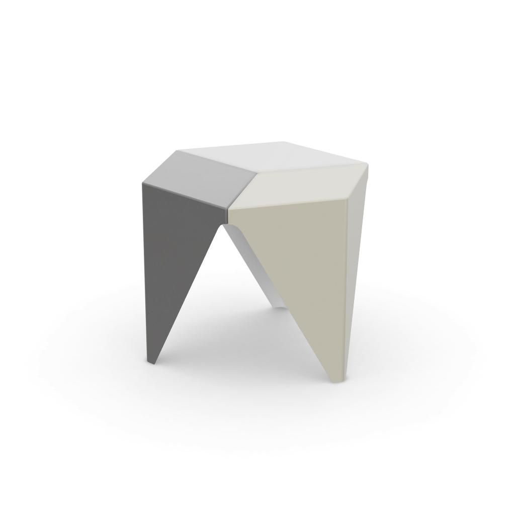Prismatic Table, light grey