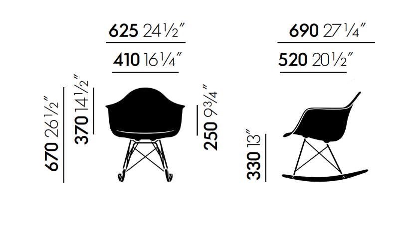 Eames Plastic Armchair RAR