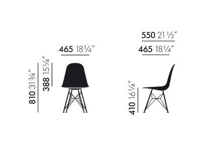 Eames Plastic Side Chair DSR