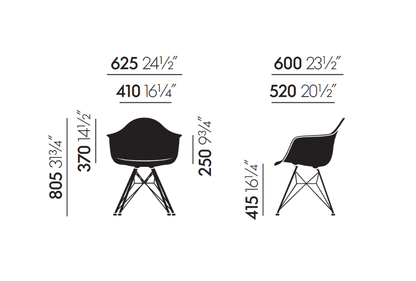 Eames Plastic Armchair DAR