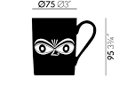 Coffee Mug, eyes blue