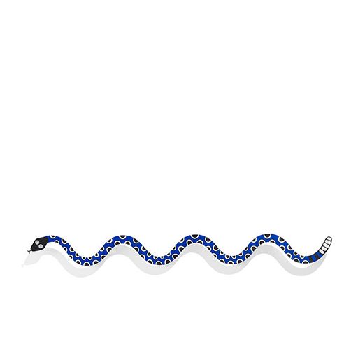 Metal Wall Relief Snake