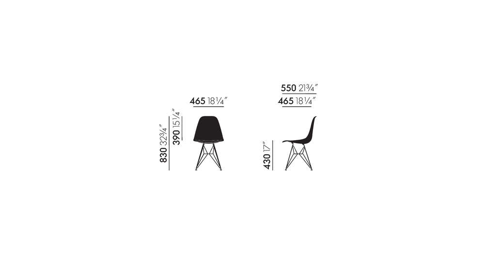 Eames Plastic Side Chair DSR