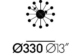 Ball Clock Multicolor