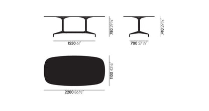 Eames Segmented Table Dining