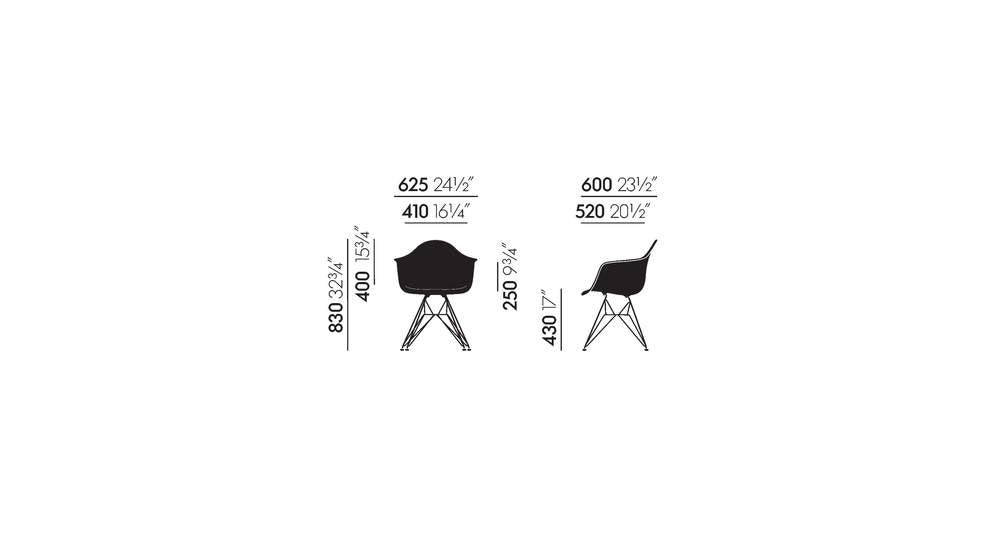 Eames Fiberglass Armchair DAR