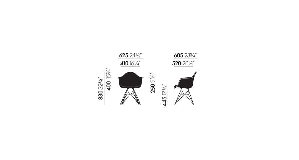 Eames Plastic Armchair DAR