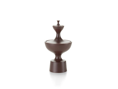 Ceramic Container No.1, dark aubergine