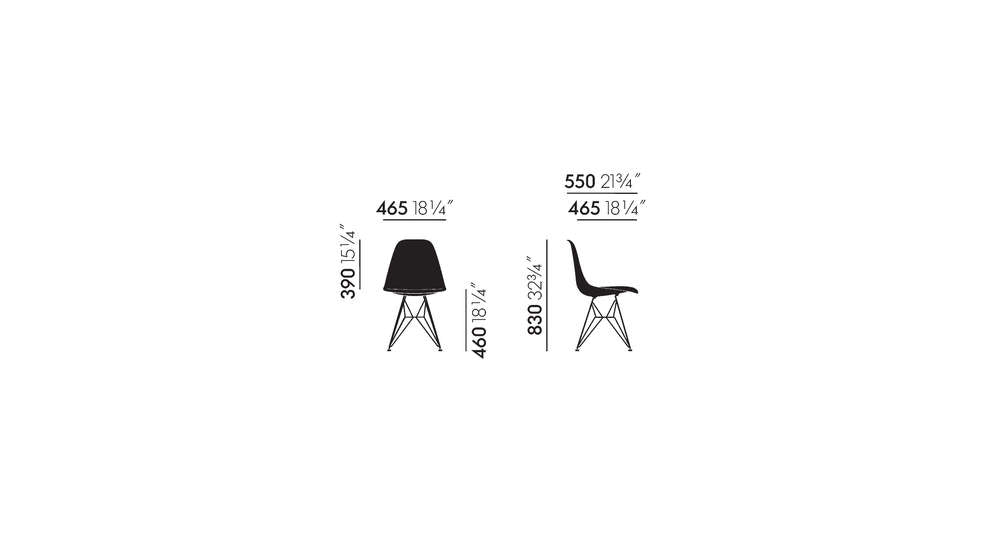 Eames Fiberglass Side Chair DSR