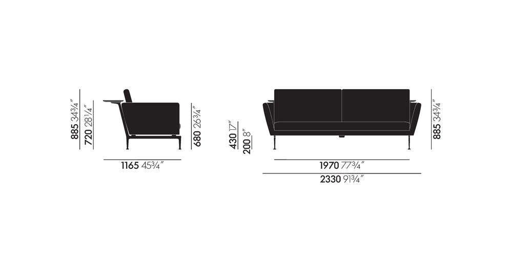 Suita Sofa 3-Seater + chaise longue