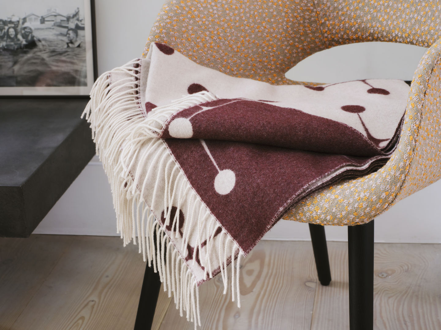 Eames Wool Blanket, bordeaux
