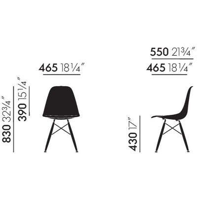 Eames Plastic Side Chair DSW