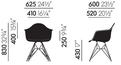 Eames Plastic Armchair DAR