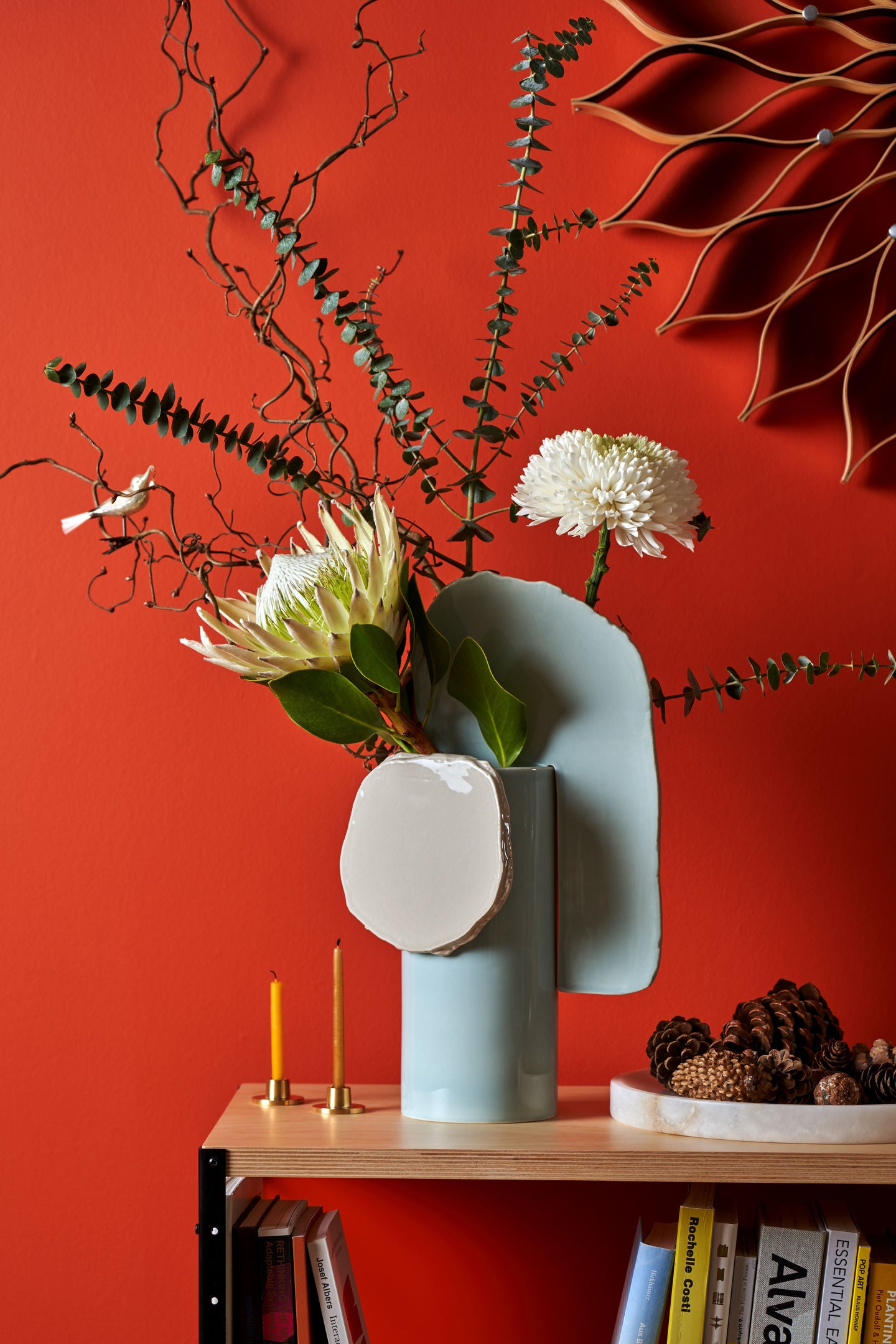 Vases Découpage, Feuille