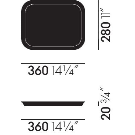 Classic Tray Medium, Diamonds multicolour