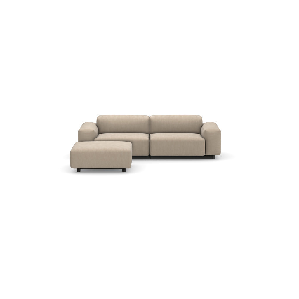 Soft Modular Sofa Two-seater + Ottoman