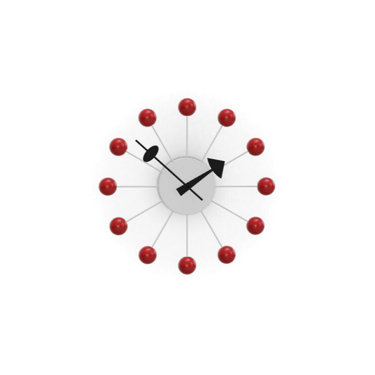 Ball Clock Red