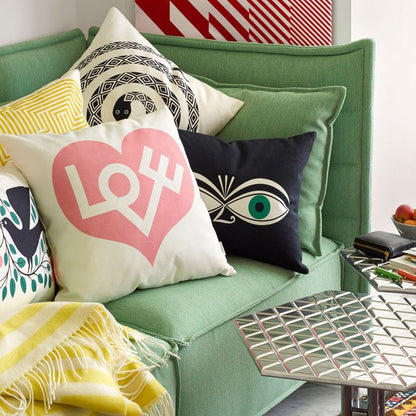 Graphic Print Pillow, Snake