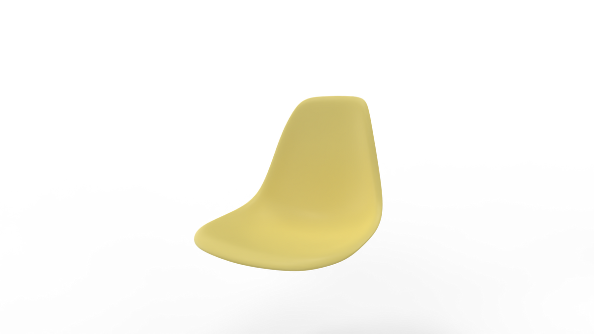 Eames Plastic Chair Seat Shell CITRON