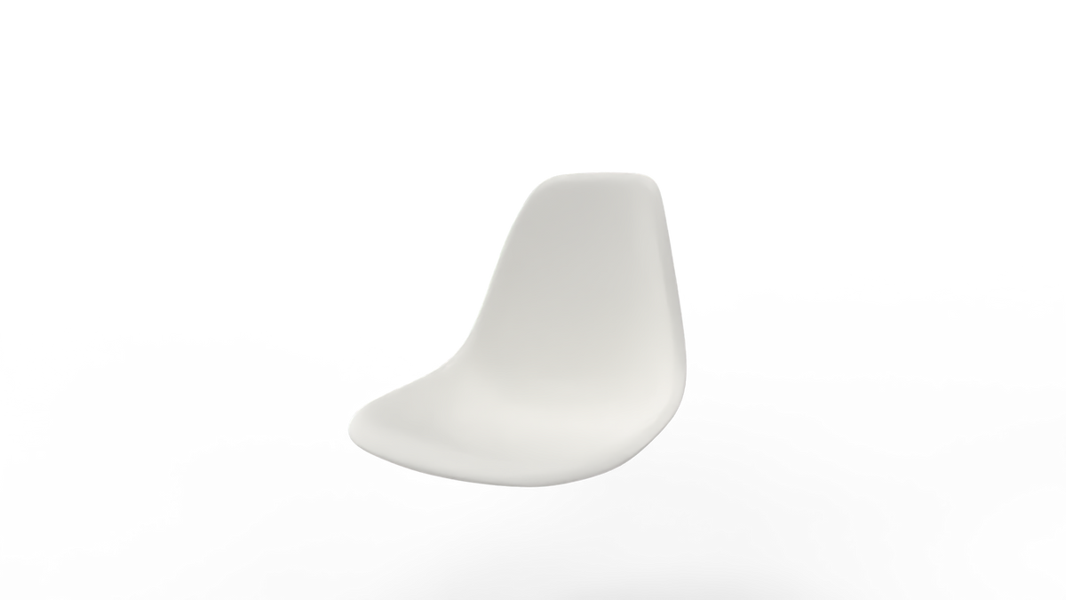 Eames Plastic Chair Seat Shell WHITE