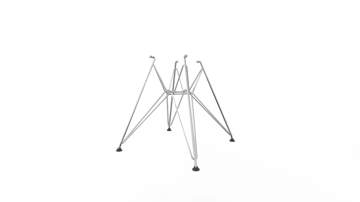 Eames Plastic Side Chair Base DSR CHROMED